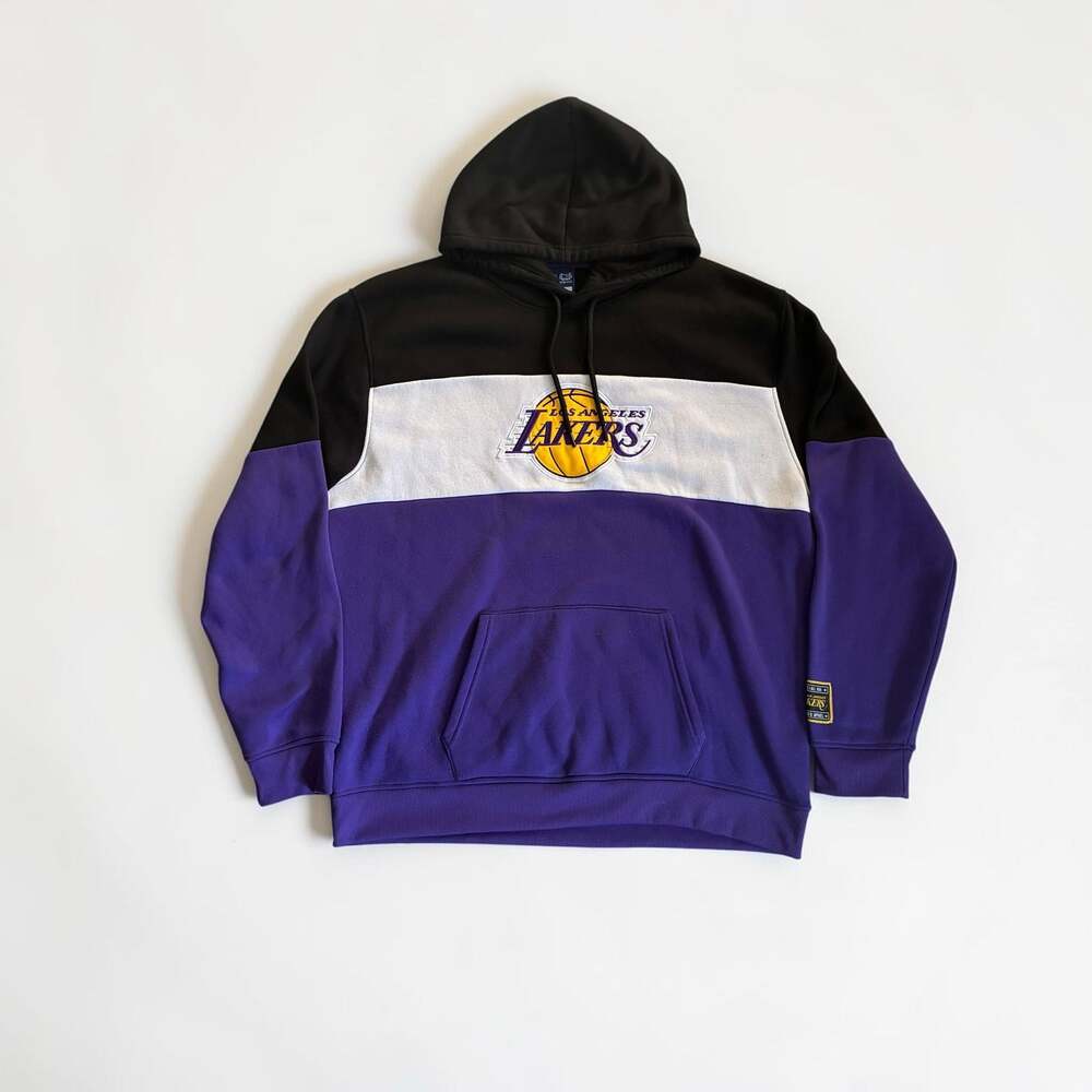 Ultra Game Los Angeles Lakers Men's Colorblock Pullover Hoodie